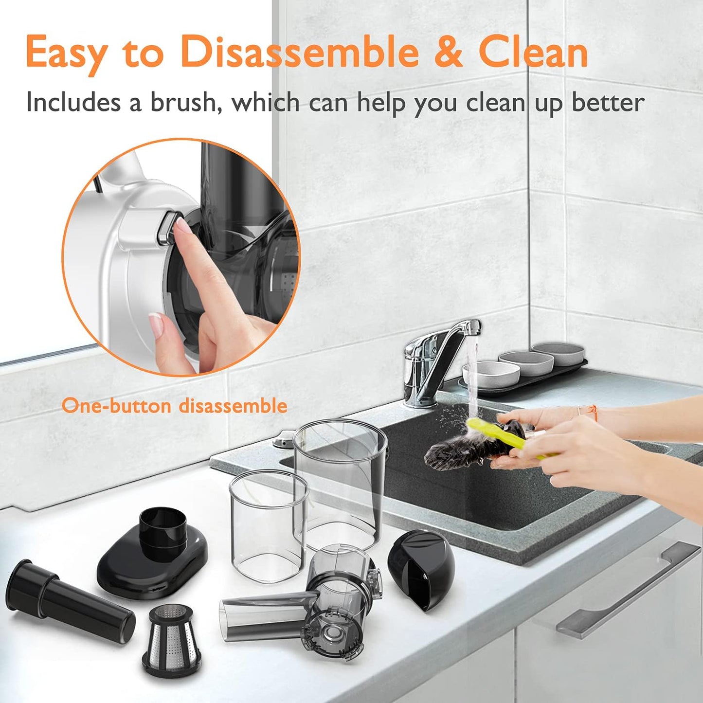 High-Yield Cold Press Juicer - Masticating Style for Optimal Nutrient Benefits