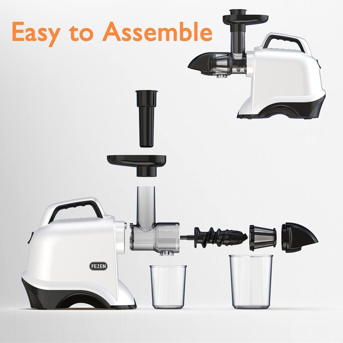 High-Yield Cold Press Juicer - Masticating Style for Optimal Nutrient Benefits
