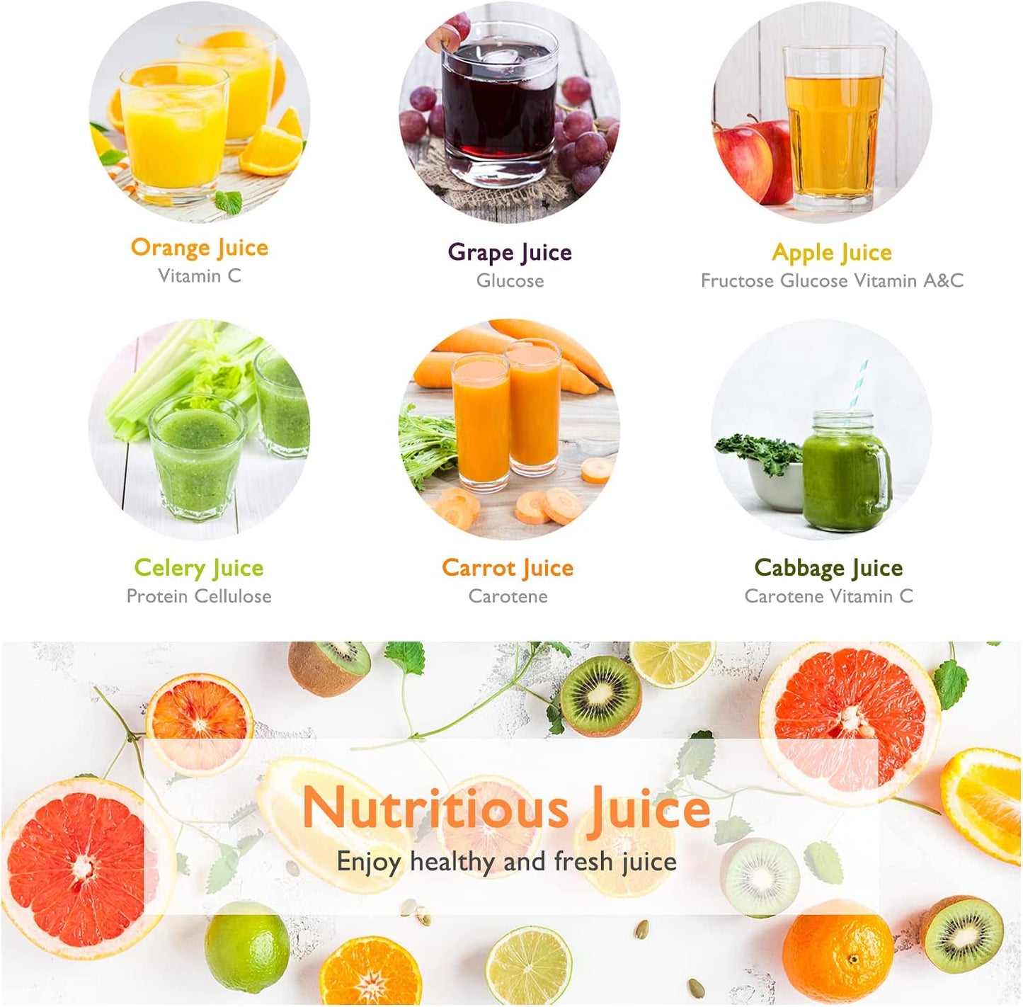 High-Yield Cold Press Juicer - Masticating Style for Optimal Nutrient Benefits