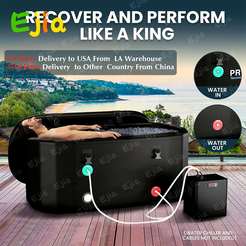 Versatile Inflatable Cold Plunge Tub - Ice Bath for Recovery and Cold Water Therapy