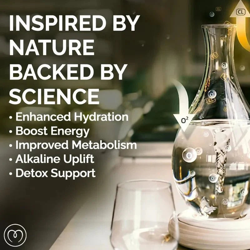 Elegant MAYU Swirl Carafe - Energize your water, revitalize your cells