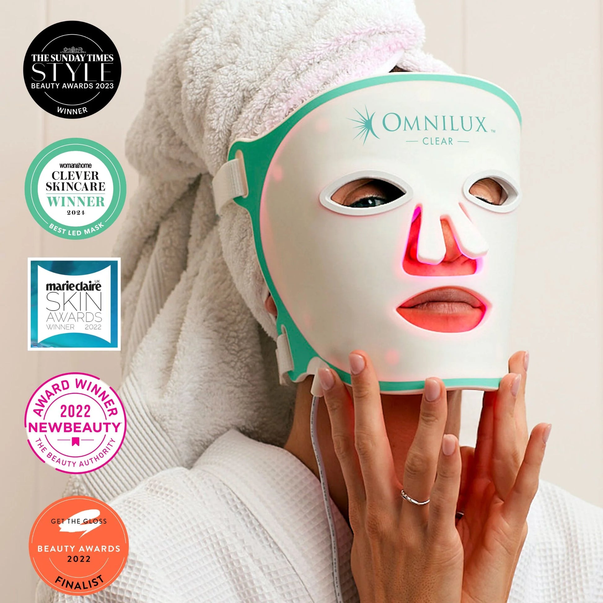 Omnilux Clear LED Skin Perfecting Mask
