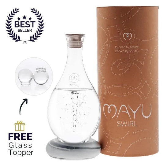 Elegant MAYU Swirl Carafe - Energize your water, revitalize your cells