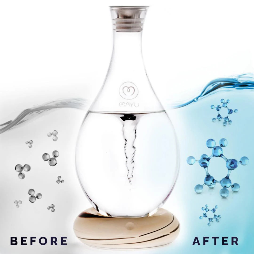 Elegant MAYU Swirl Carafe - Energize your water, revitalize your cells