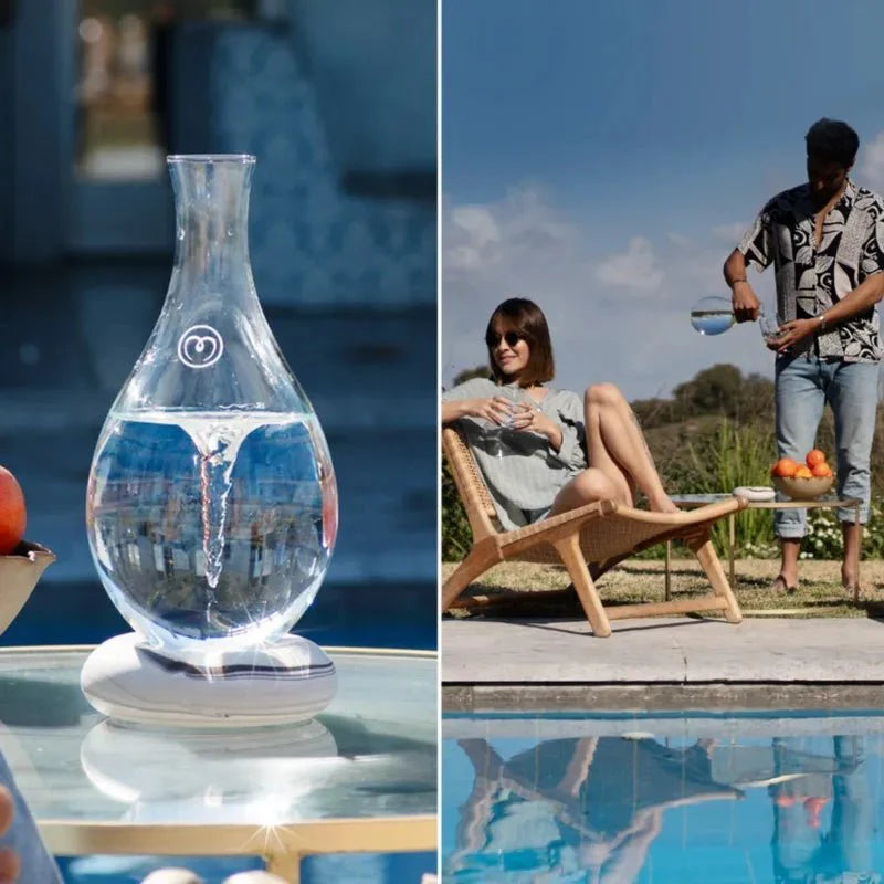 Elegant MAYU Swirl Carafe - Energize your water, revitalize your cells