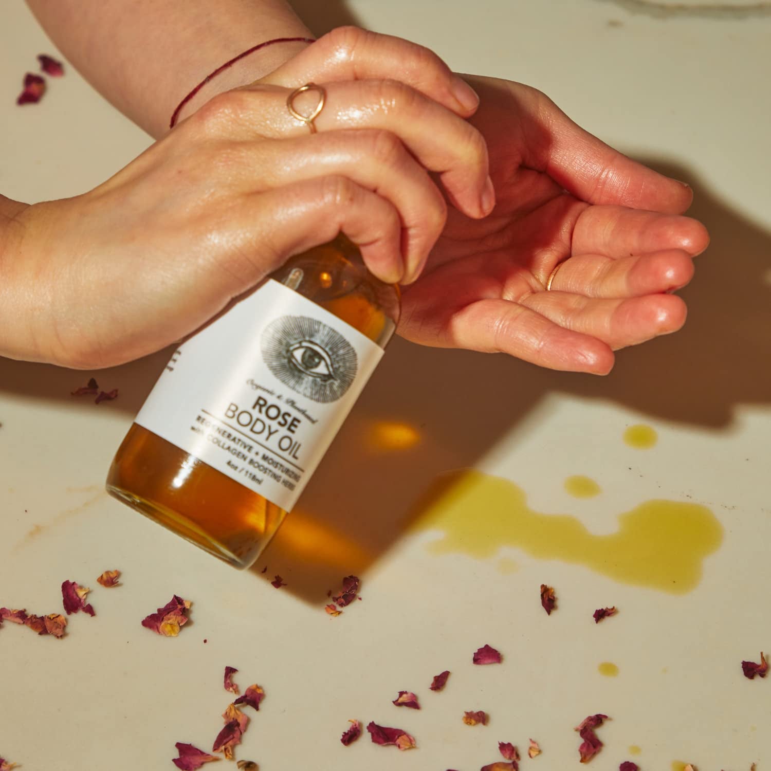 Rose Body Oil - Adaptogenic Collagen Infusion (4 oz / 118 ml)