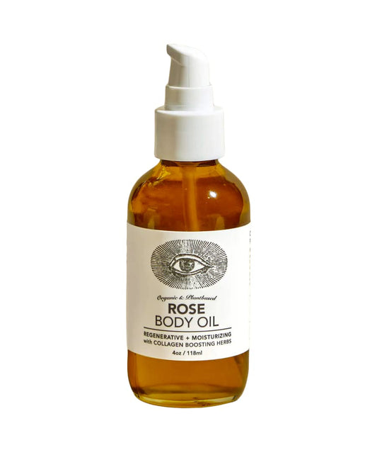 Rose Body Oil - Adaptogenic Collagen Infusion (4 oz / 118 ml)