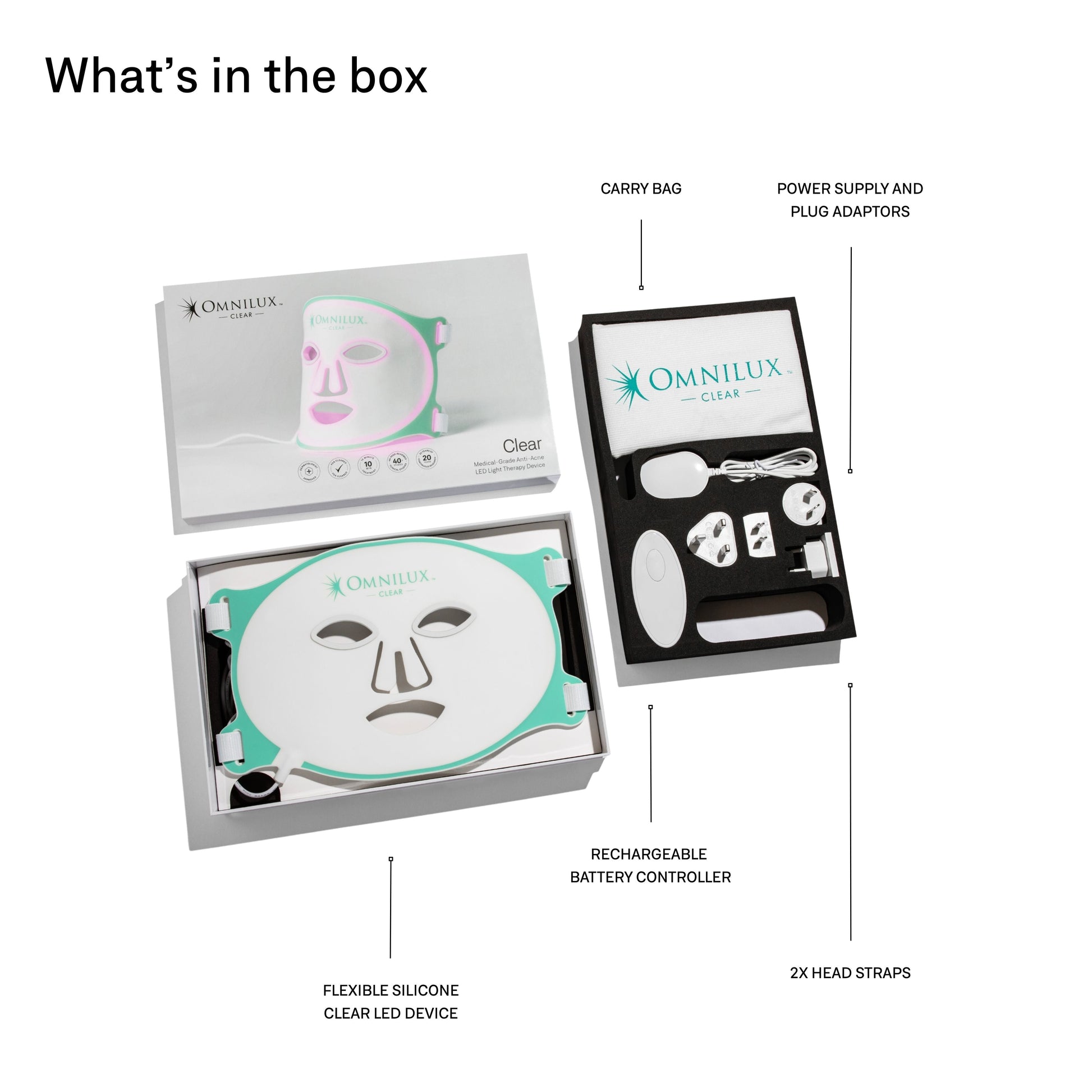Omnilux Clear LED Skin Perfecting Mask