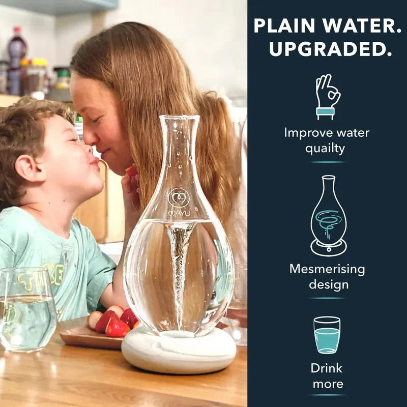 Elegant MAYU Swirl Carafe - Energize your water, revitalize your cells