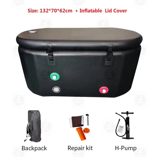Versatile Inflatable Cold Plunge Tub - Ice Bath for Recovery and Cold Water Therapy