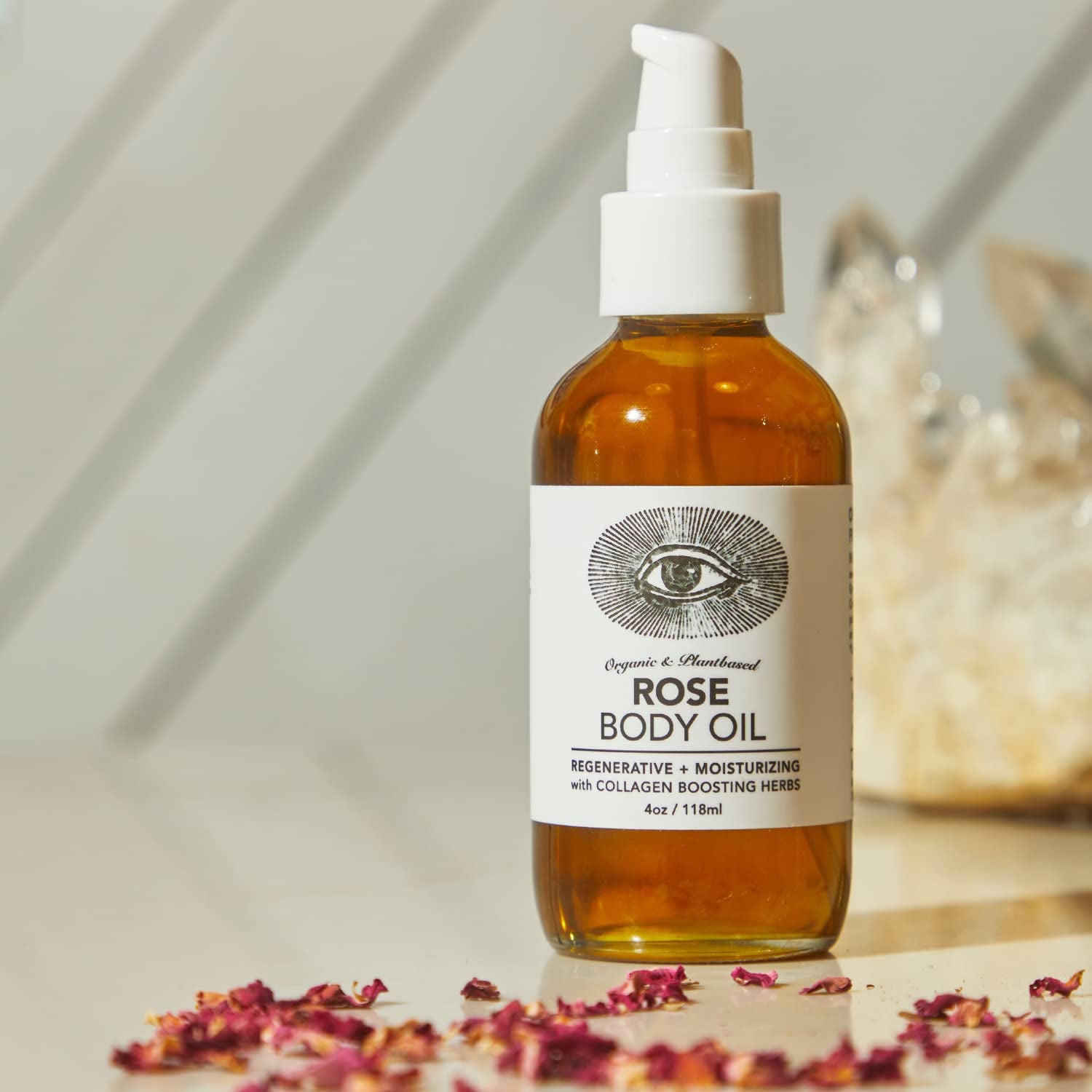 Rose Body Oil - Adaptogenic Collagen Infusion (4 oz / 118 ml)