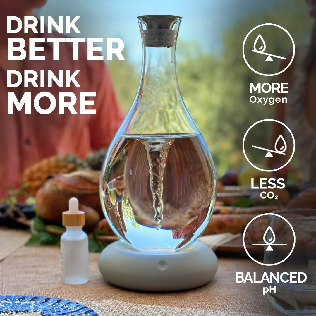 Elegant MAYU Swirl Carafe - Energize your water, revitalize your cells